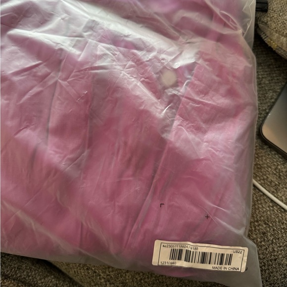 SHEIN Curve Metallic Purple Button Front Shirt US22 - Picture 2 of 2